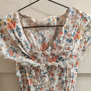 Vintage 80s Benson & Smith Women's Floral Dress